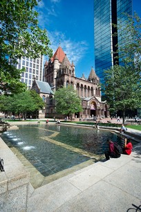 Photo:  Trinity Church in Copley Square